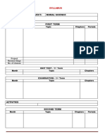 Class 10 Syllabus