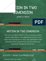 Q1 - JHS Sci 10 Motion in Two Dimension PPT (2024-2025)