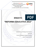 Ensayo Reforma Educativa