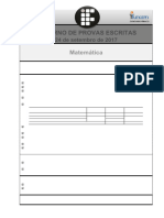 Funcern 2017 If RN Professor Matematica Prova