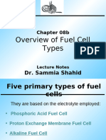 Overview of Fuel Cell Types: Dr. Sammia Shahid