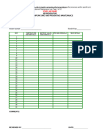 RDP 201 Laboratory Equipment Maintenance Log