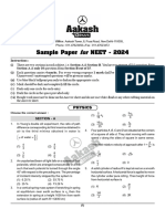 Sample Paper NEET-2024