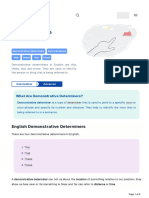 Demonstrative Determiners 1