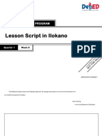 Lesson Script in Ilokano: National Reading Program