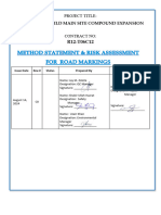 R12-T06C12 Method Statement & Risk Assessment For Road Markings