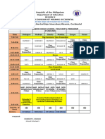 Class & Teachers Sched