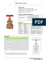 Brass Gate Valve A125TB-NGA