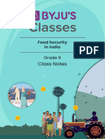 CBSE G+09 Food+Security+in+India Notes