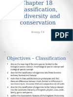 Chapter 18 Biodiversity, Classification and Conservation Edition 2 Student