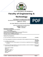 Design & Analysis of Algorithms Ics 2301