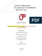 Universidad Tecnológica Del Perú Química General y Orgánica para CCSS (100000S02A) 2024-Ciclo 1-Marzo