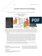 Procedural Generation of Parcels in Urban Modeling