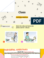 Class 7 - Participle Adjectives