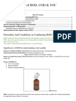 8-Determination of BOD, COD & TOC