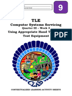 TLE9 - ICTCSS - q3 - CLAS3 - Using Appropriate Hand Tools and Test Equipment - v1FOR QA RHEA ROMERO