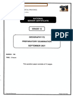 Geography Grade 12 Trial 2021 P2 and Memo