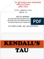 Kendall's Tau