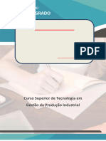 Resolução - (032 99116 - 4945) - Projeto Integrado - Curso Superior de Tecnologia em Gestão Da Produção Industrial