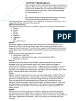 E OUTPUT FUNDAMENTALS Pgdca Notes