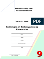 Araling Panlipunan GRADE 9 - Q1 Week1