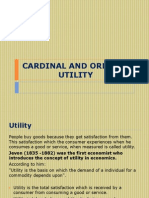 Cardinal and Ordinal Utility