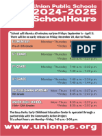 Calendar Hours School Sites