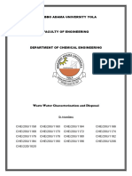 Waste Water Characterization