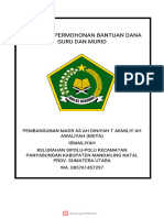 Propossal Bantuan Dana Madrasah Ismailiyah