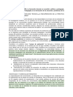 Resumen DAVINI, Ma. Cristina (1995) - La Formación Docente en Cuestión: Política y Pedagogía, Bs. As., Paidos, Cap. 4