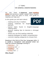 Academic Reading Topics For 16 Meetings