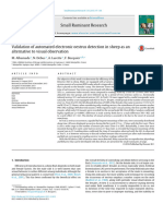 Validation of Automated Electronic Oestrus Detection in Sheep As An Alternative To Visual Observation