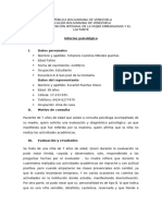 Informe Psicológico