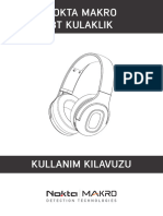 Nokta BT Headphones User Manual TR