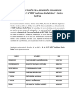 Acta de Constitución de Apafa - 2017-2018