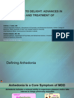 Advances in The Diagnosis and Treatment of Anhedonia