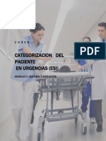 Categorizacion Del Paciente en Urgencias (Esi) : C U R S O