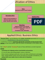 Classification &amp Theories of Ethics