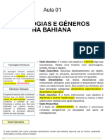 Aula 01 TIPOLOGIAS E GÊNEROS - Com Anotações