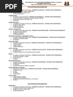 Lista de Utiles I.E. Jaqg 2024