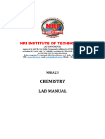 Chemistry Lab R23 Manual NRI