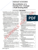 Class 12 Accountancy Reconstitution of Sharing Ratio