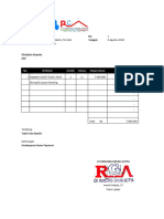 Invoice DP Kegiatan Sondir Boring, Topo Restoran Richeese Kota Ternate