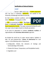 AJ Herbertson Classification of Natural Regions