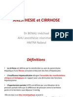 ANESTHESIE Et CIRRHOSE