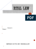 Lesson 1 Rizal Law