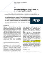 PMMA Synthesis