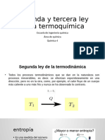 Segunda y Tercera Ley de Termodinamica