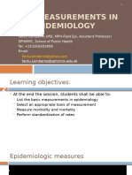 Basic Measurements in Epidemiology