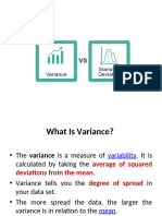 Variance StdDev